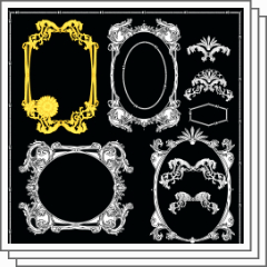 19 sets of decorative frames - CLIP STUDIO ASSETS