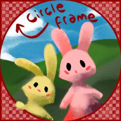 Circle frame - CLIP STUDIO ASSETS