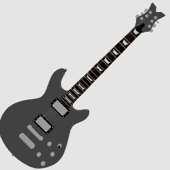 2 humbucker electric guitars - CLIP STUDIO ASSETS