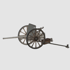 九四式三十七粍砲 Type94 37mm anti-tank gun - CLIP STUDIO ASSETS