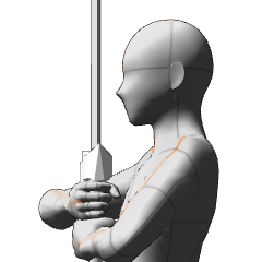 Knight Waiting with a sword - CLIP STUDIO ASSETS