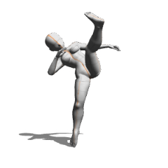 High Kick - CLIP STUDIO ASSETS