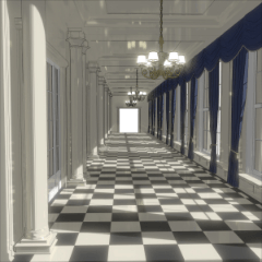 【中古】3DCGデジタル文様 13 「廊下」 廊下5 - CLIP STUDIO ASSETS